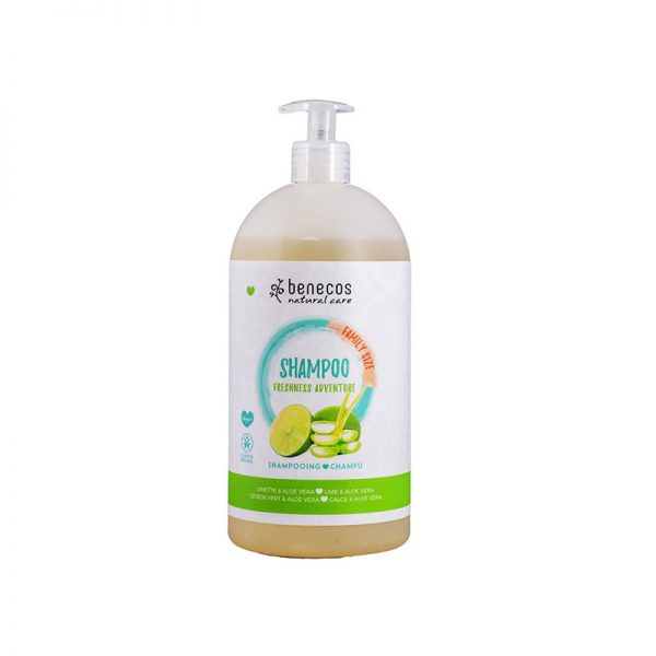 Natural Shampoo FAMILY SIZE Freshness Adventure Limette & Aloe Vera